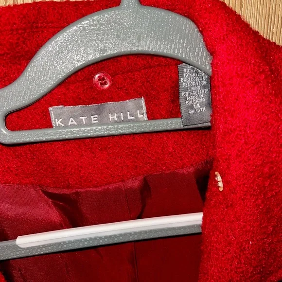 RED Kate Hill women’s 2 piece wool suit - Size 14 - Picture 4 of 7